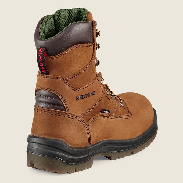 Red Wing Mens King Toe® - 8-inch Insulated Waterproof Toe - Safety Boots Brown - 8914NOYLM